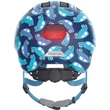 ABUS kerékpáros gyerek sisak Smiley 3.0 LED, In-Mold, blue car, S (45-50 cm)