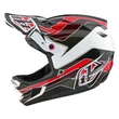 Troy Lee Designs D4 MIPS Block Polycrylite bukósisak fehér-piros