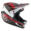 Troy Lee Designs D4 MIPS Block Polycrylite bukósisak fehér-piros
