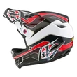 Troy Lee Designs D4 MIPS Block Polycrylite bukósisak fehér-piros