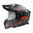 ONeal A-SRS Spike motoros sisak plexivel fekete-narancs - RideShop.hu