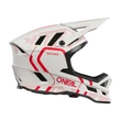 ONeal Blade Polyacrylite Strike kerékpáros fullface sisak fehér-piros
