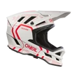 ONeal Blade Polyacrylite Strike kerékpáros fullface sisak fehér-piros