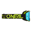 Oneal B10 Attack zárt szemüveg fekete-zöld tükrös lencsés- RideShop.hu