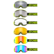 Oneal B50 Force krossz szemüveg ezüst tükrös lencsével neon sárga