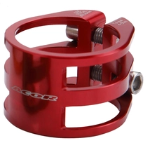 Acor AQR-21303 duplacsavaros nyeregcső bilincs [piros, 31.8 mm] - RideShop.hu