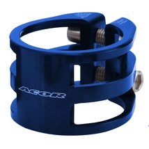 Acor AQR-21303 duplacsavaros nyeregcső bilincs [Kék, 34.9 mm] - RideShop.hu