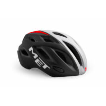 MET Idolo kerékpáros sisak [matt fekete-fehér-piros, 60-64 cm (XL)] - RideShop.hu