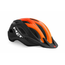 MET Crossover kerékpáros sisak [fényes fekete-narancs, 52-59 cm (M)] - RideShop.hu