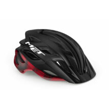 MET Veleno kerékpáros sisak [matt fekete-fényes piros, 56-58 cm (M)] - RideShop.hu