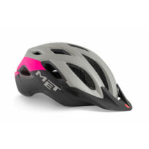 MET Crossover kerékpáros sisak [matt szürke-pink, 52-59 cm (M)] - RideShop.hu