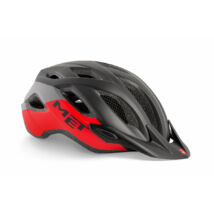 MET Crossover kerékpáros sisak [matt fekete-piros, 52-59 cm (M)] - RideShop.hu