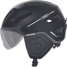 ABUS kerékpáros városi sisak Pedelec 2.0 ACE, In-Mold, beépített átlátszó szemüveggel, velvet black, M (52-57 cm)