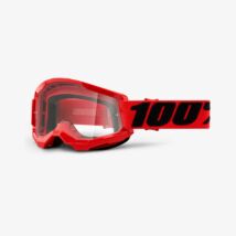 Ride 100% Strata 2 Red zárt szemüveg víztiszta lencsével - RideShop.hu
