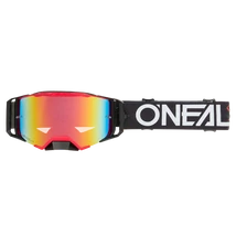 ONeal B33 Hexa zárt szemüveg fekete-piros tükrös lencsével - RideShop
