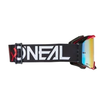 ONeal B33 Hexa zárt szemüveg fekete-piros tükrös lencsével - RideShop