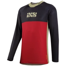 iXS Trigger X hosszú ujjú kerékpáros mez piros-fekete - RideShop.hu