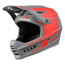 iXS Xact Evo kerékpáros fullface sisak szürke-piros - RideShop.hu