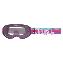 O'Neal B10 Striped zárt szemüveg pink víztiszta lencsével -RideShop.hu