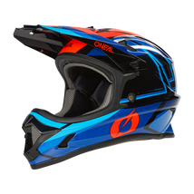 ONeal Sonus Split V23 kerékpáros fullface sisak kék-piros- RideShop.hu