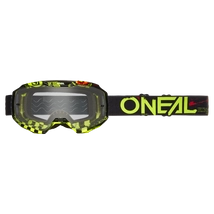 Oneal B10 Attack szemüveg fekete-zöld víztiszta lencsés - RideShop.hu