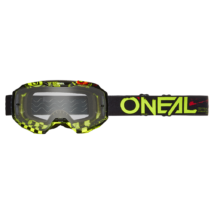 Oneal B10 Attack szemüveg fekete-zöld víztiszta lencsés - RideShop.hu