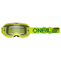 Oneal B10 Solid zárt szemüveg neon sárga víztiszta lencsés-RideShop.hu