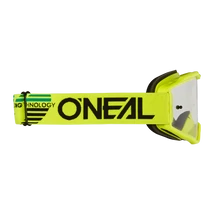 Oneal B10 Solid zárt szemüveg neon sárga víztiszta lencsés-RideShop.hu
