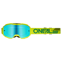 Oneal B10 Solid zárt szemüveg neon sárga tükrös lencsével -RideShop.hu