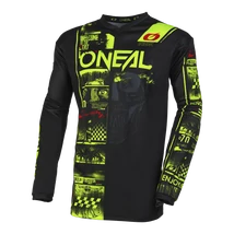 ONeal Element Attack V23 hosszú ujjú mez fekete-neon - RideShop.hu