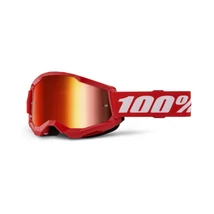 Ride 100% Strata 2 Red zárt szemüveg tükrös lencsével - RideShop.hu
