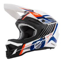 Oneal 3series Vision motokrossz sisak fehér-kék - RideShop.hu
