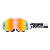 Oneal B20 Proxy zárt szemüveg tükrös lencsével fehér-fekete