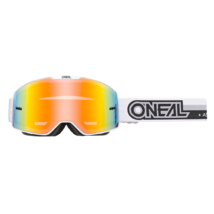 Oneal B20 Proxy zárt szemüveg tükrös lencsével fehér-fekete