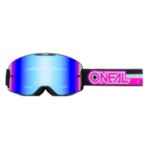 B20 Proxy zárt szemüveg kék tükrös lencsével pink