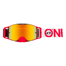 Oneal B30 Bold zárt szemüveg tükrös lencsével piros-fehér RideShop.hu