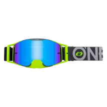 Oneal B30 Bold zárt szemüveg tükrös lencsével szürke-neon