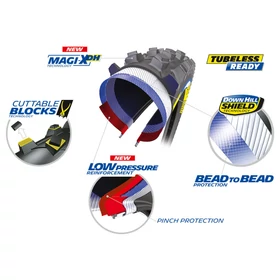 MICHELIN KÜLSŐ DH MUD 27,5X2.40 RACING LINE WIRE MAGI-X DH TLR (570539) - RideShop.hu