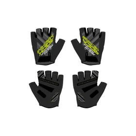 Rock Machine Race SF nyári rövid ujjú kerékpáros kesztyű [fekete/zöld, XXL] - RideShop.hu