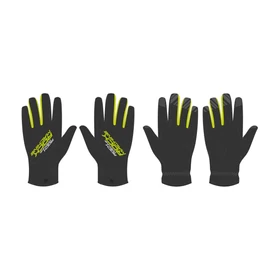 Rock Machine Winter Race LF téli hosszú ujjú kerékpáros kesztyű [fekete/zöld, XL] - RideShop.hu