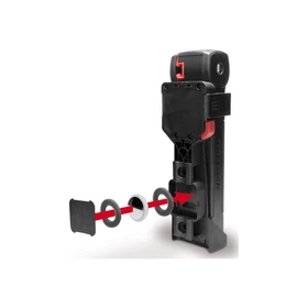 Trelock FS 380 TRIGO® kulcsos colstok zár [fekete, 85 cm, X-Press Air Tag] - RideShop.hu