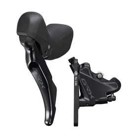 Shimano Fék Shimano GRX BR-RX400/ST-RX400-L első hydr. tárcsafék FlatMount 2s + adapt. - RideShop.hu