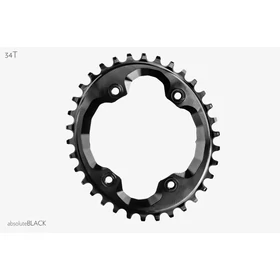 absoluteBlack Lánckerék MTB OVAL XTR M9000 asszimetrikus N/W fekete 34T  (integrated threads) - RideShop.hu