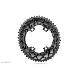 absoluteBlack Lánckerék Országúti OVAL 110BCD asszim Shimano 9100/8000 4 lyukas fekete 52T - RideShop.hu