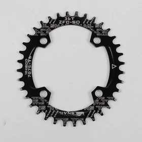 LÁNCKERÉK SPYR SPEED 104/36 OVAL ALU BLK