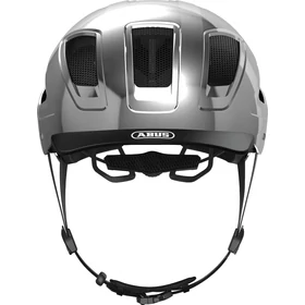 ABUS kerékpáros városi sisak Hyban 2.0, ABS, chrome silver, L (56-61 cm)