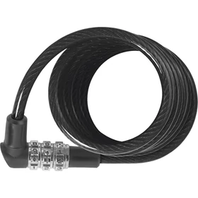 ABUS spirál lakat számzárral 3506C/120, fekete (AB 08550 - 1150C/120 helyettesítő)