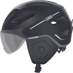 ABUS kerékpáros városi sisak Pedelec 2.0 ACE, In-Mold, beépített átlátszó szemüveggel, velvet black, M (52-57 cm)