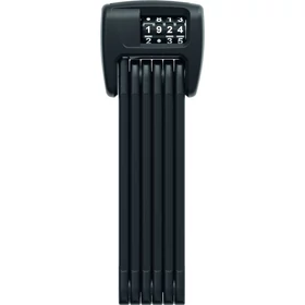 ABUS hajtogatható lakat számzárral BORDO 6000C/90, SHFL tartóval, fekete