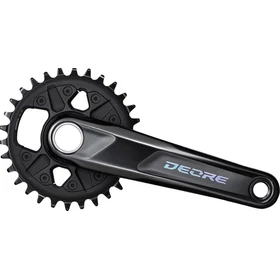 SHIMANO FRONT CHAINWHEEL, FC-M6100-1, DEORE, FOR REAR 12-SPEED, 2-PCS FC, 165MM, - RideShop.hu